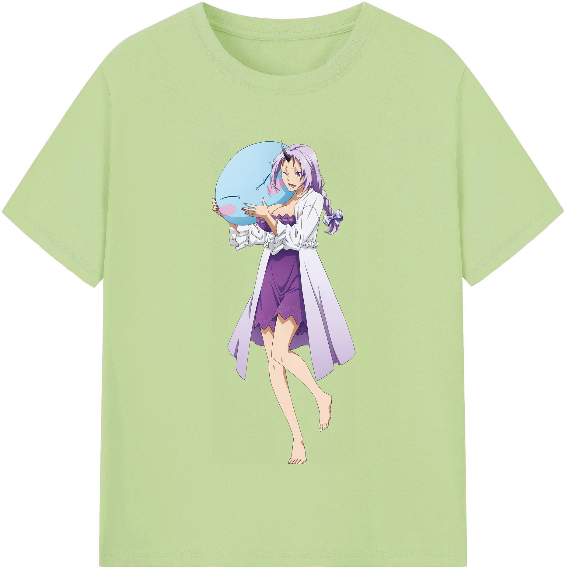 （画像用） 転スラ Regarding Reincarnated to Slime 綿100％半袖Tシャツ（フロントプリント）